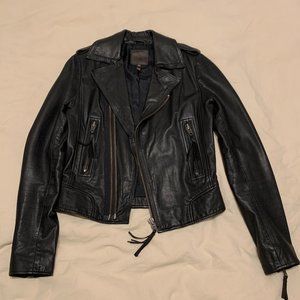 Joie Ailey Leather Moto Jacket l Size XS